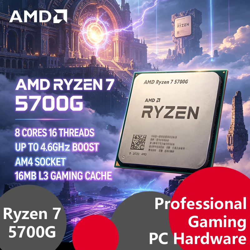 Amd Cpu Ryzen 7 - Processador AMD Ryzen 7 5700G Tray