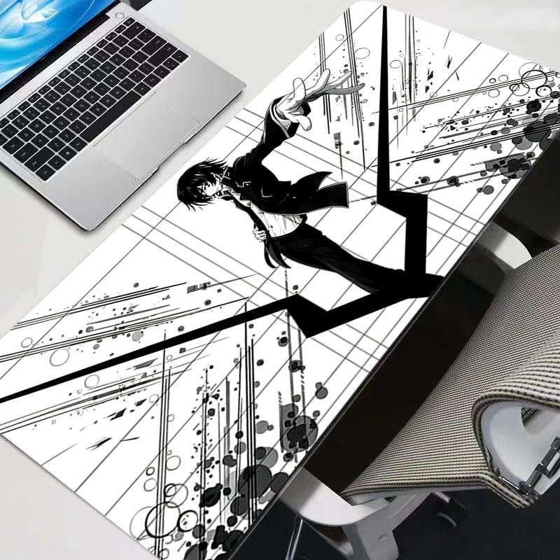 Gaming Laptop Essential Accessories - Mouse Pad Gamer Branco Anime Essencial