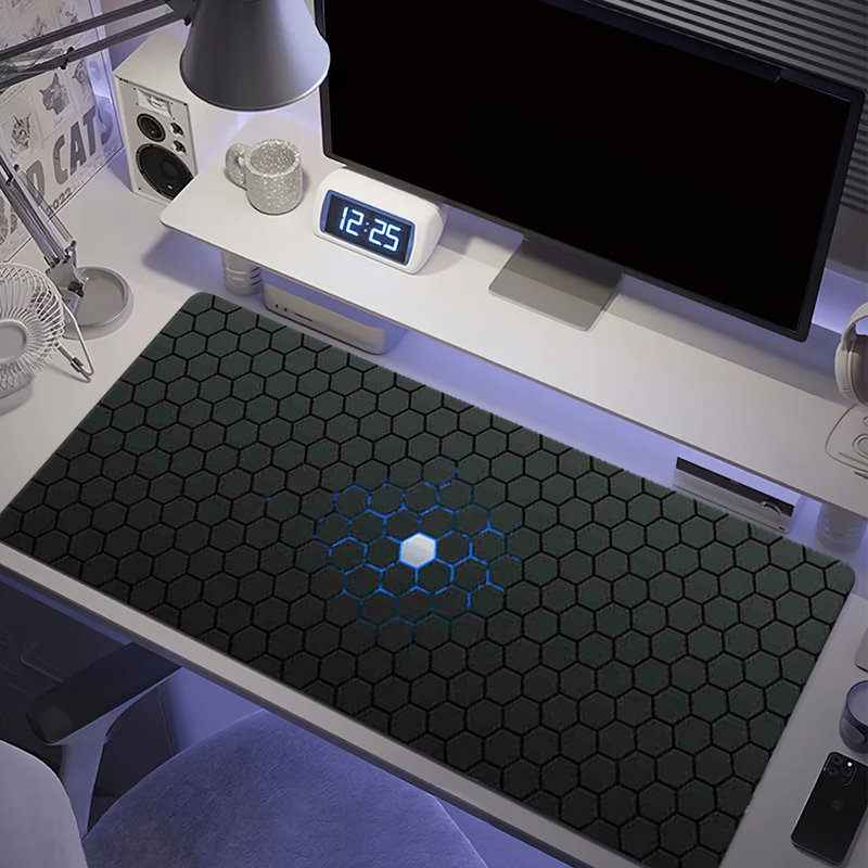 Gaming Accessories Keyboards - Hexágono grande gaming mouse pad retangular