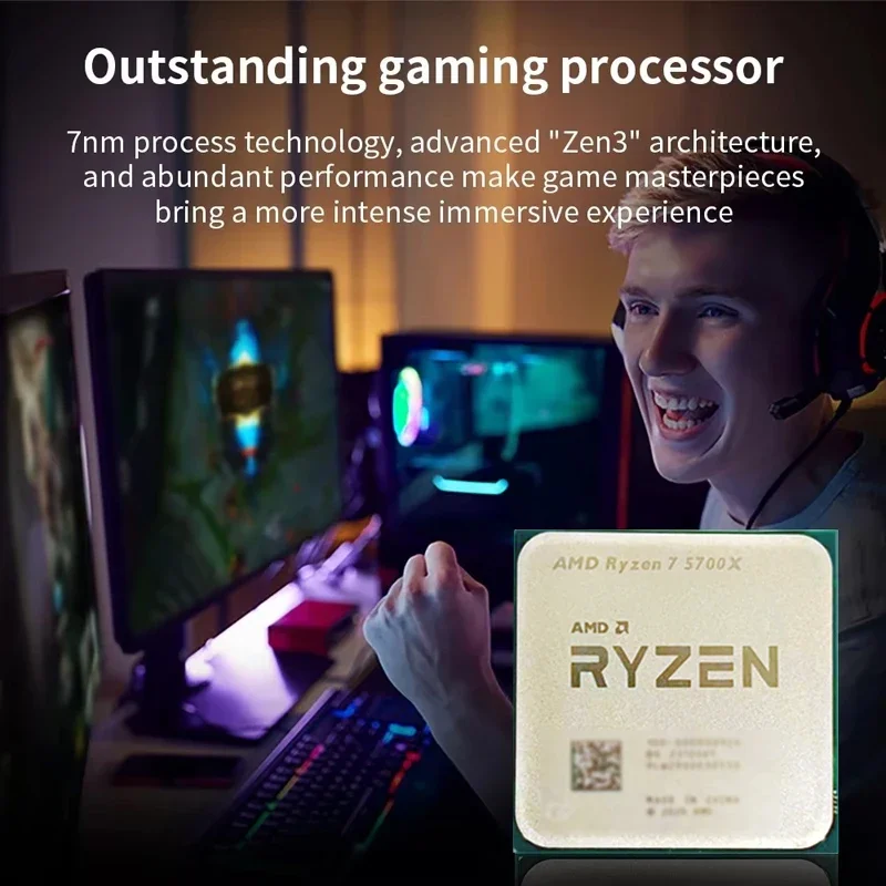Processador AMD Ryzen 7 5700X  - Amd Cpu Ryzen 7 avaliação e preço