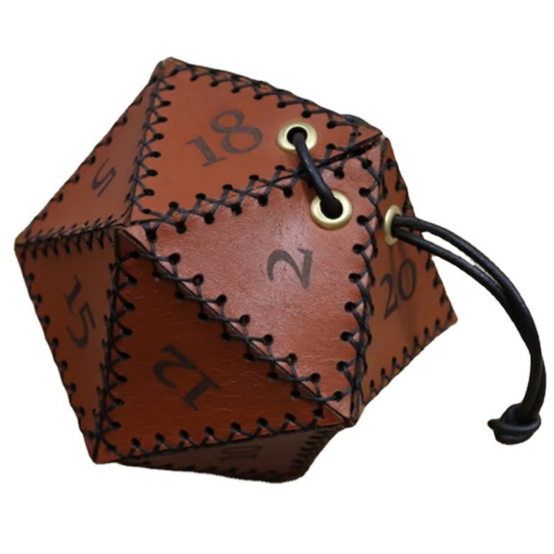 Bolsa de Dados D20 em Couro, C - Gaming Accessories Gift Ideas avaliação e preço
