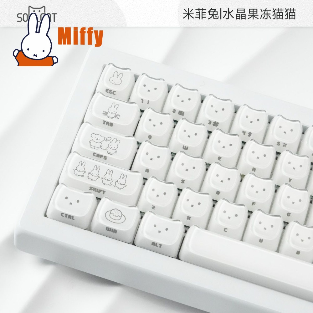 Teclas Kawaii Miffy: Capas de  - Gaming Accessories Kawaii avaliação e preço