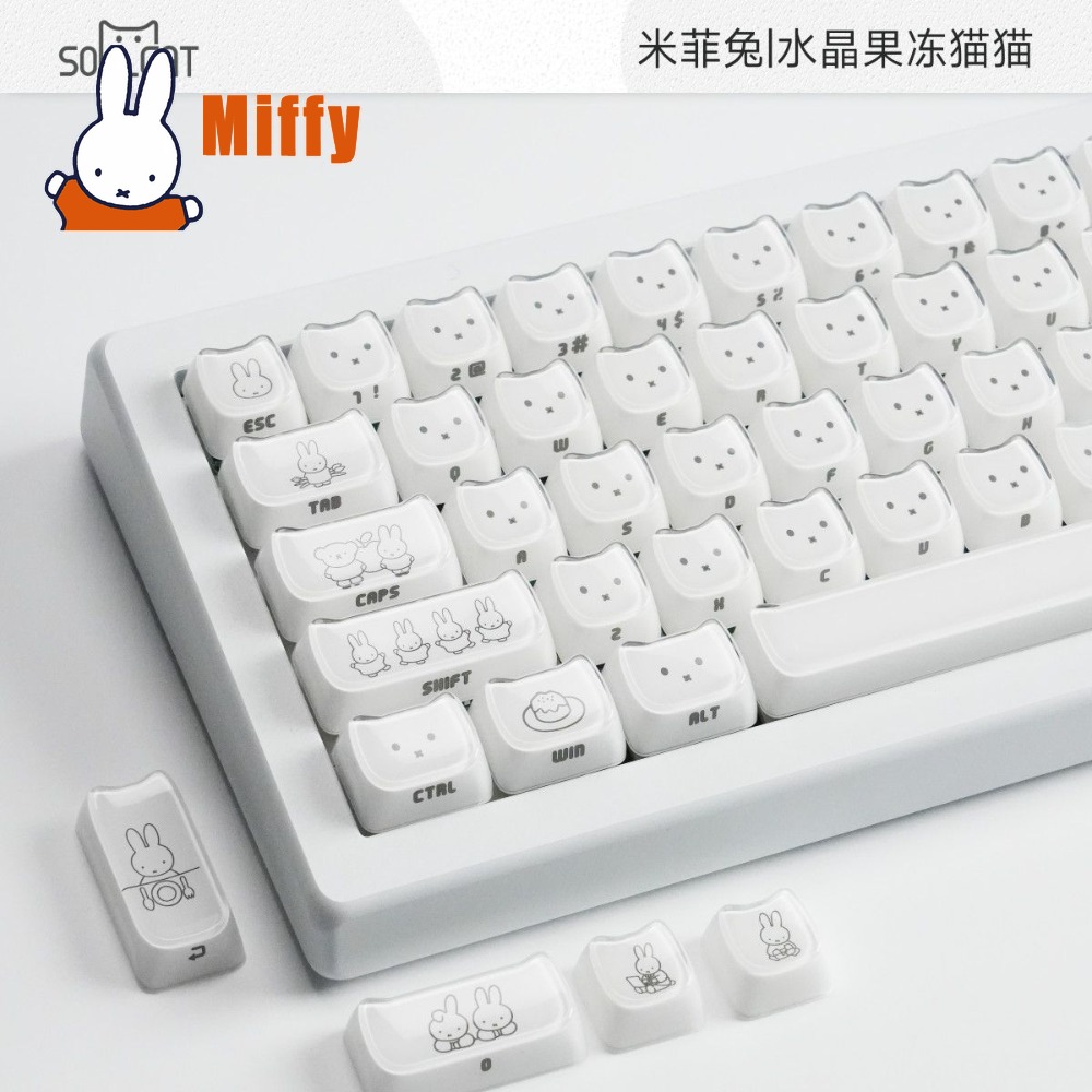 Teclas Kawaii Miffy: Capas de  - Gaming Accessories Kawaii avaliação e preço