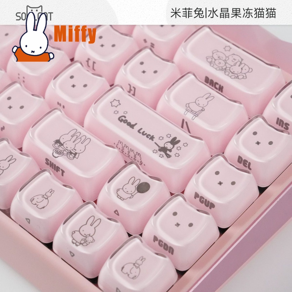 Teclas Kawaii Miffy: Capas de  - Gaming Accessories Kawaii avaliação e preço