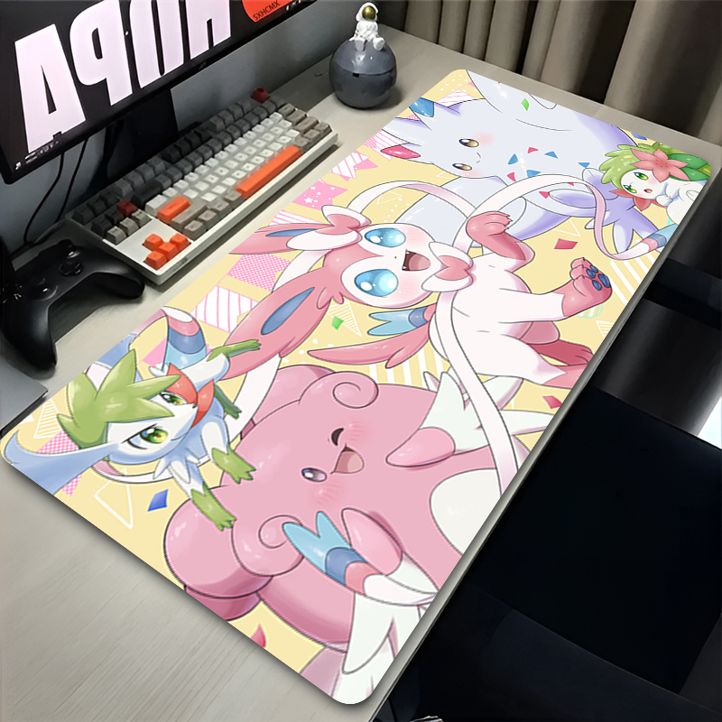 Mousepad Grande Rosa Fofo XXL  - Gaming Accessories Keyboards avaliação e preço