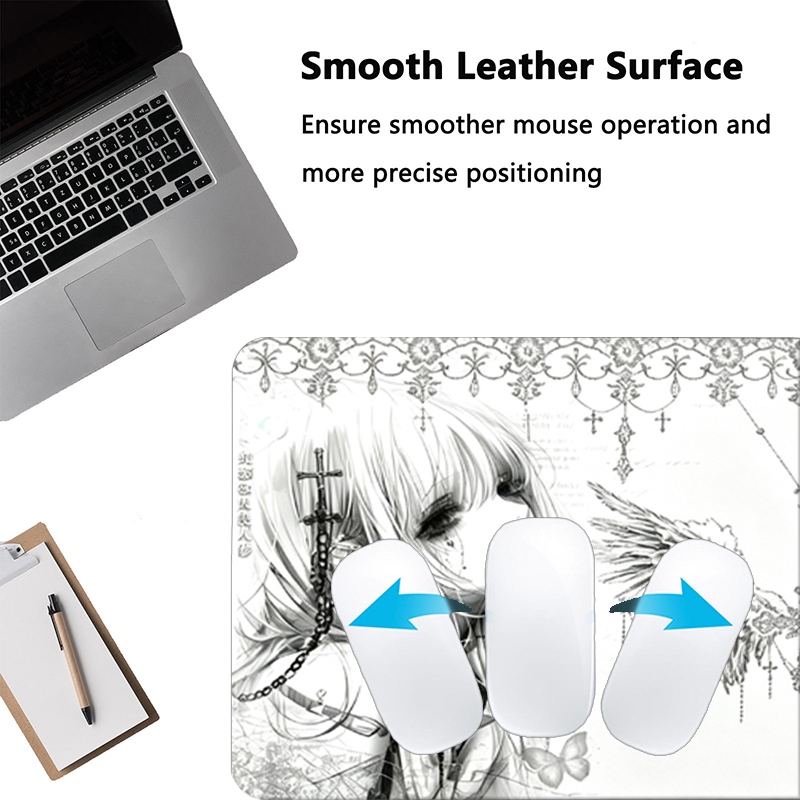 Mousepad de Couro Preto e Bran - Gaming Accessories Keyboards avaliação e preço