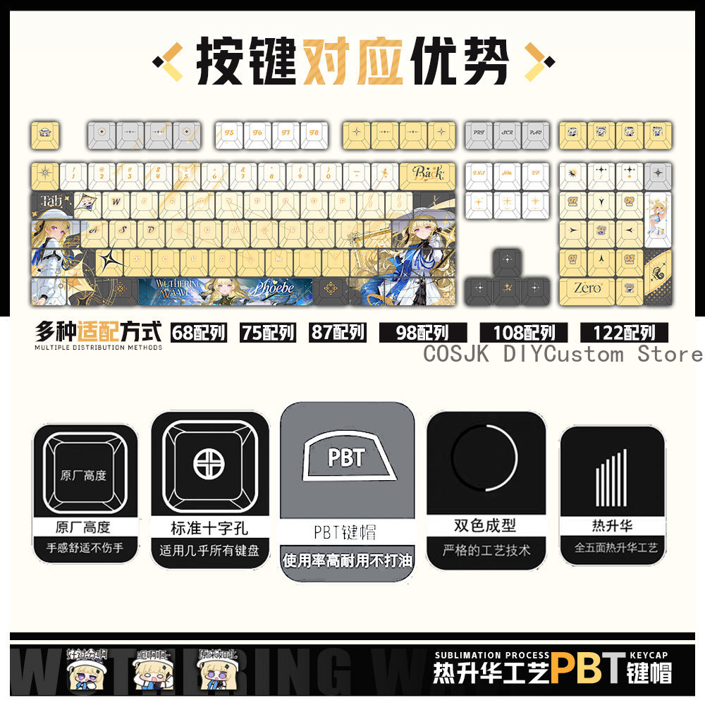 Conjunto de 122 Teclas Anime P - Gaming Accessories Gamestop avaliação e preço